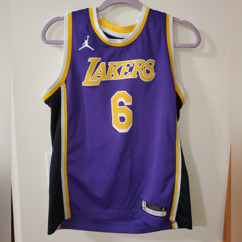 Jordan NBA Statement Edition Swingman - LeBron James Los Angeles Lakers Sz Youth